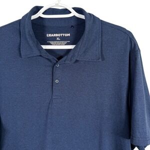 Bearbottom Polo Shirt Mens‎ XL Navy Heathered Performance Recycled Stretch